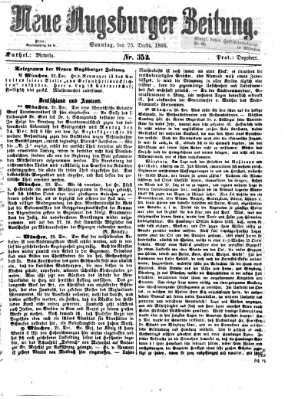 Neue Augsburger Zeitung Sonntag 23. Dezember 1866