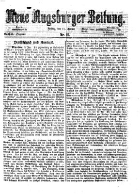 Neue Augsburger Zeitung Freitag 11. Januar 1867