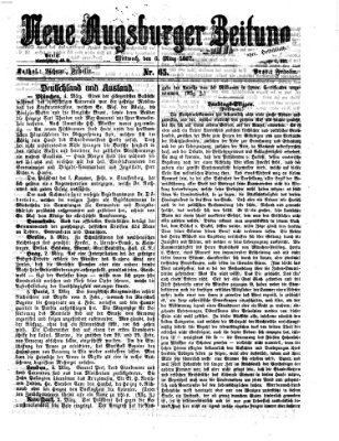 Neue Augsburger Zeitung Mittwoch 6. März 1867