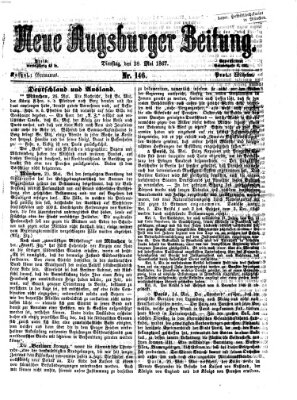Neue Augsburger Zeitung Dienstag 28. Mai 1867