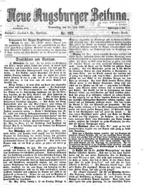 Neue Augsburger Zeitung Donnerstag 25. Juli 1867