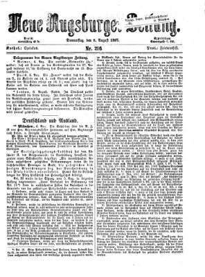 Neue Augsburger Zeitung Donnerstag 8. August 1867