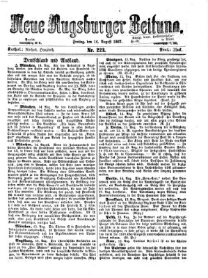 Neue Augsburger Zeitung Freitag 16. August 1867