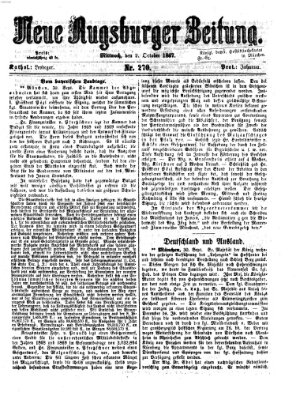 Neue Augsburger Zeitung Mittwoch 2. Oktober 1867