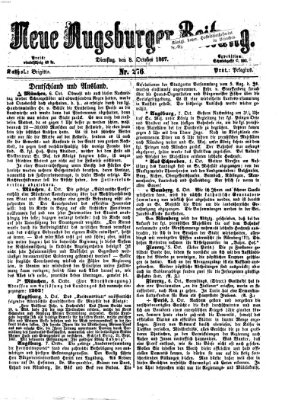 Neue Augsburger Zeitung Dienstag 8. Oktober 1867
