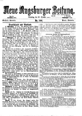 Neue Augsburger Zeitung Sonntag 20. Oktober 1867