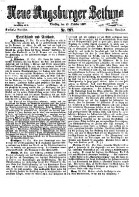 Neue Augsburger Zeitung Dienstag 29. Oktober 1867