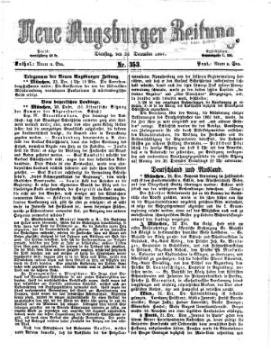Neue Augsburger Zeitung Dienstag 24. Dezember 1867