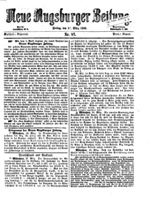 Neue Augsburger Zeitung Freitag 27. März 1868