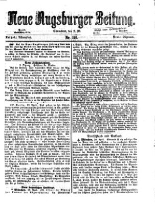 Neue Augsburger Zeitung Samstag 2. Mai 1868