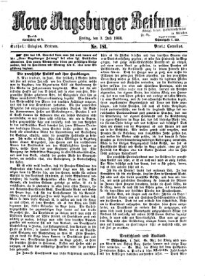Neue Augsburger Zeitung Freitag 3. Juli 1868