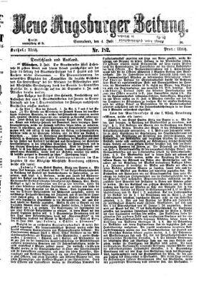 Neue Augsburger Zeitung Samstag 4. Juli 1868