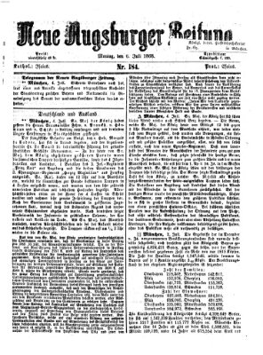 Neue Augsburger Zeitung Montag 6. Juli 1868