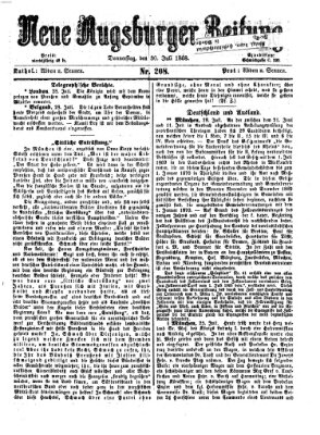 Neue Augsburger Zeitung Donnerstag 30. Juli 1868