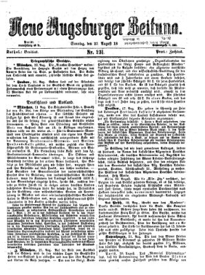 Neue Augsburger Zeitung Sonntag 23. August 1868