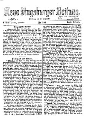 Neue Augsburger Zeitung Mittwoch 16. September 1868