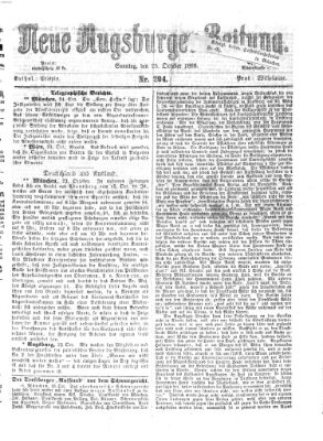 Neue Augsburger Zeitung Sonntag 25. Oktober 1868
