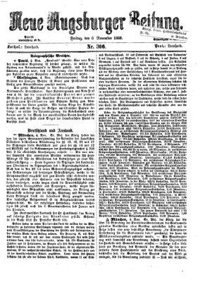 Neue Augsburger Zeitung Freitag 6. November 1868