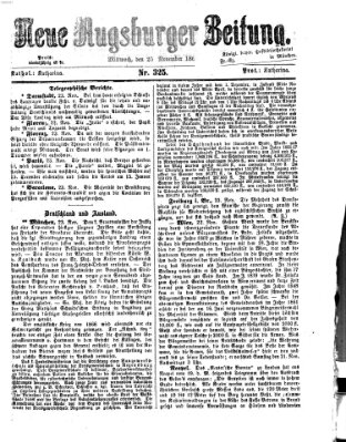 Neue Augsburger Zeitung Mittwoch 25. November 1868