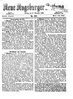 Neue Augsburger Zeitung Freitag 27. November 1868