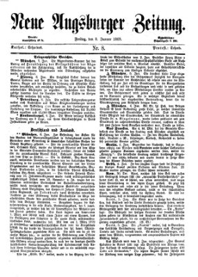 Neue Augsburger Zeitung Freitag 8. Januar 1869