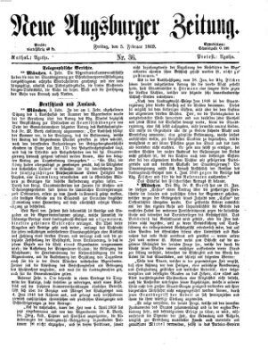Neue Augsburger Zeitung Freitag 5. Februar 1869