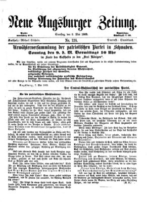 Neue Augsburger Zeitung Samstag 8. Mai 1869