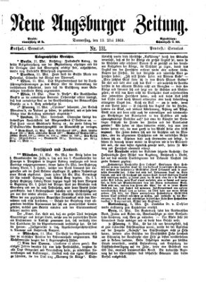 Neue Augsburger Zeitung Donnerstag 13. Mai 1869