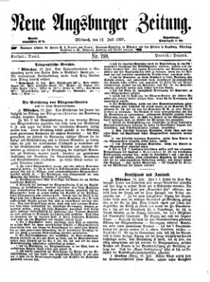 Neue Augsburger Zeitung Mittwoch 21. Juli 1869