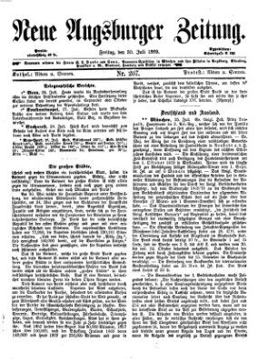 Neue Augsburger Zeitung Freitag 30. Juli 1869