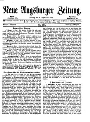 Neue Augsburger Zeitung Montag 6. September 1869