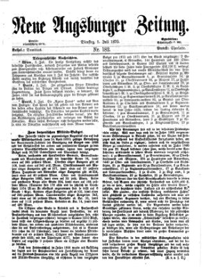 Neue Augsburger Zeitung Dienstag 5. Juli 1870