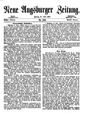Neue Augsburger Zeitung Freitag 29. Juli 1870