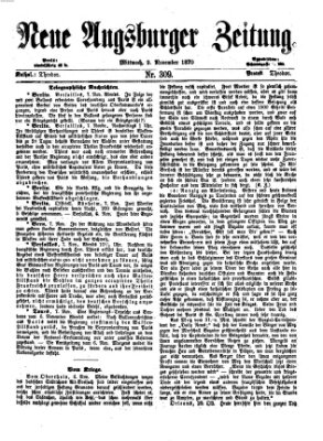 Neue Augsburger Zeitung Mittwoch 9. November 1870