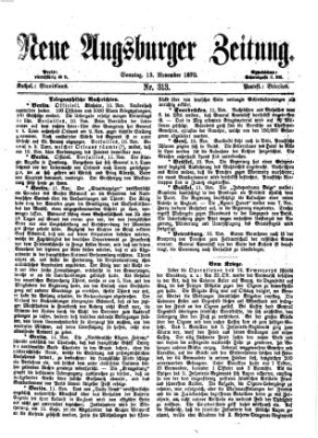 Neue Augsburger Zeitung Sonntag 13. November 1870