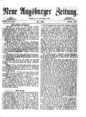 Neue Augsburger Zeitung Sonntag 27. November 1870
