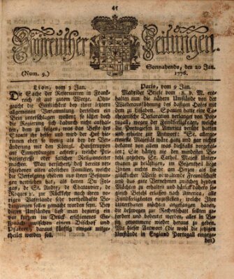 Bayreuther Zeitung Samstag 20. Januar 1776