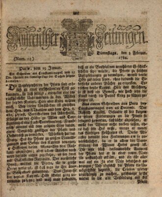 Bayreuther Zeitung Dienstag 3. Februar 1784