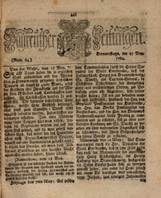 Bayreuther Zeitung Donnerstag 27. Mai 1784