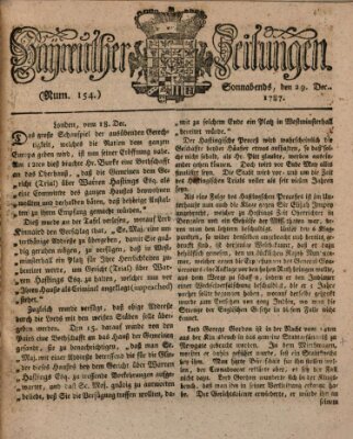 Bayreuther Zeitung Samstag 29. Dezember 1787