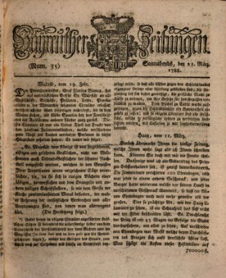 Bayreuther Zeitung Samstag 22. März 1788