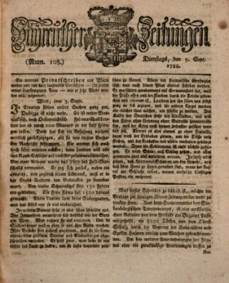 Bayreuther Zeitung Dienstag 9. September 1788