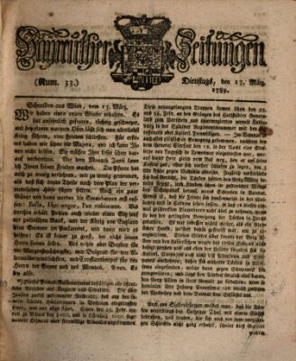 Bayreuther Zeitung Dienstag 17. März 1789