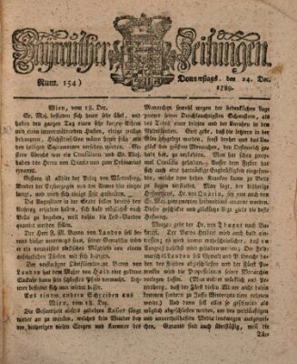 Bayreuther Zeitung Donnerstag 24. Dezember 1789