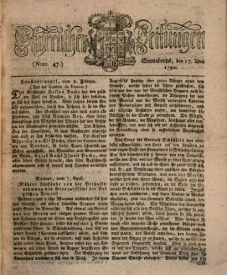 Bayreuther Zeitung Samstag 17. April 1790