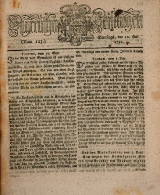 Bayreuther Zeitung Dienstag 12. Oktober 1790
