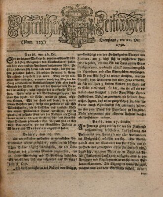Bayreuther Zeitung Dienstag 26. Oktober 1790