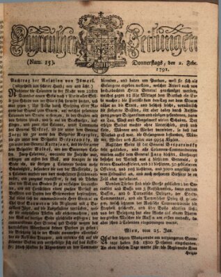 Bayreuther Zeitung Mittwoch 2. Februar 1791