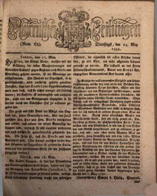 Bayreuther Zeitung Dienstag 24. Mai 1791