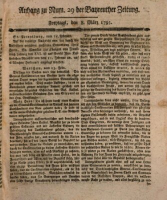 Bayreuther Zeitung Freitag 8. März 1793